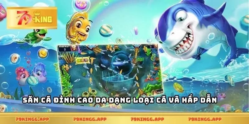 Săn cá đỉnh cao da dạng loại cá và hấp dẫn