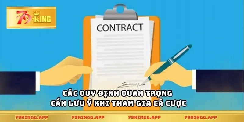 Các quy định quan trọng cần lưu ý khi tham gia cá cược