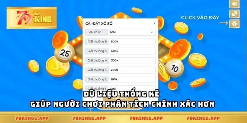 Dữ liệu thống kê giúp người chơi phân tích chính xác hơn