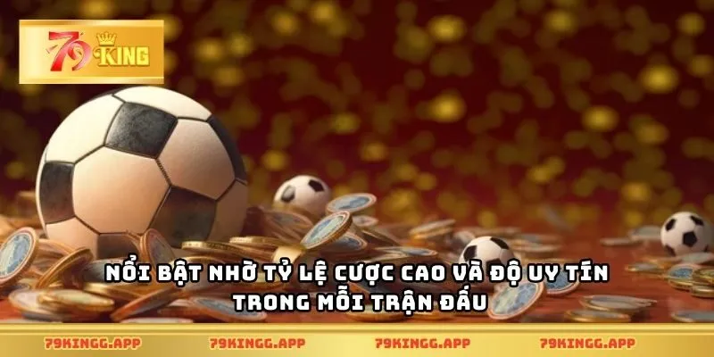 Nổi bật nhờ tỷ lệ cược cao và độ uy tín trong mỗi trận đấu